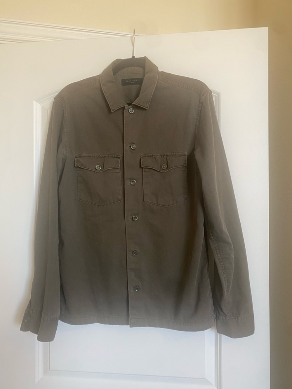 AllSaints Olive Utility Shirt Jacket